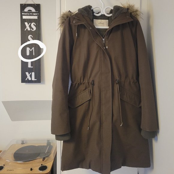 Aritzia Wilfred Parka - Olive Green (M) - Picture 1 of 8